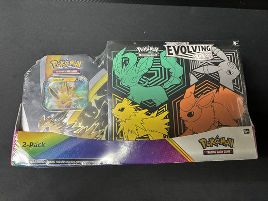 Costco Evolving Skies ETB and Tin Pack